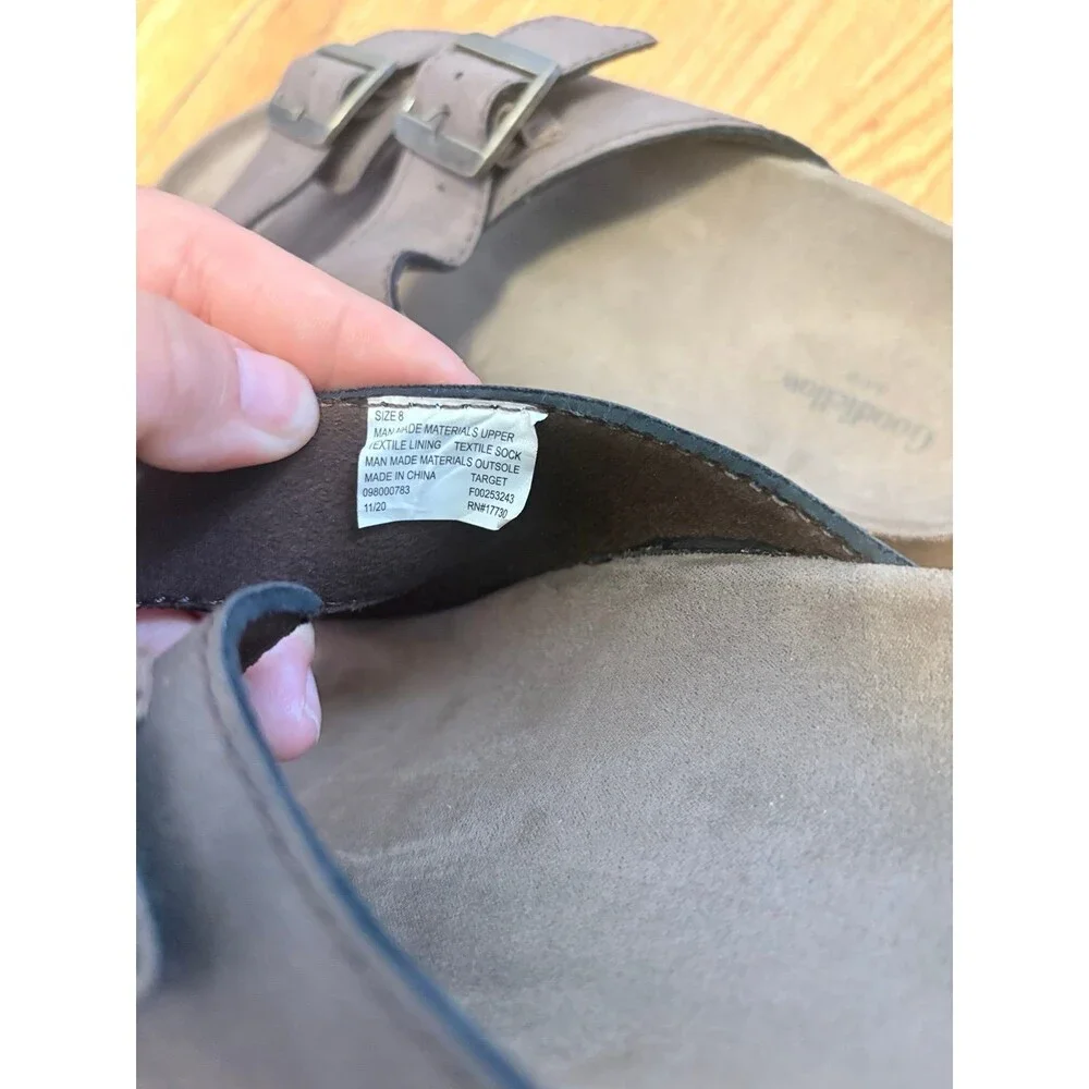 Goodfellow & Co Mens Ricky Slides In Brown Size 8